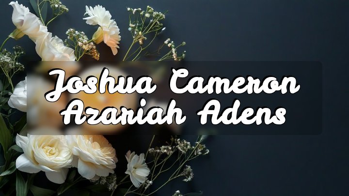 Joshua Cameron Azariah Adens, Philadelphia, Pennsylvania