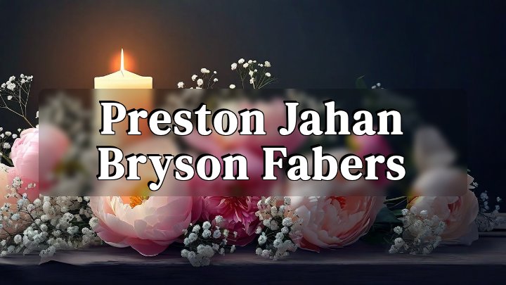 Preston Jahan Bryson Fabers, Charleston, SC