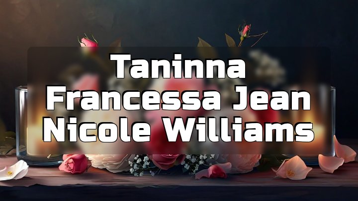 Taninna Francessa Jean Nicole Williams, Jacksonville, Florida